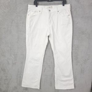 Levis 515 Jeans Women White Size 14M Bootcut Embroidered 5 Pockets Mid Rise